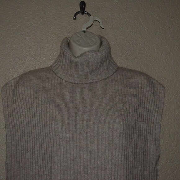 NWT Sz S Barbara Bui Oatmeal Two Piece Ribbed Sleeveless Turtleneck Card… - Picture 4 of 11